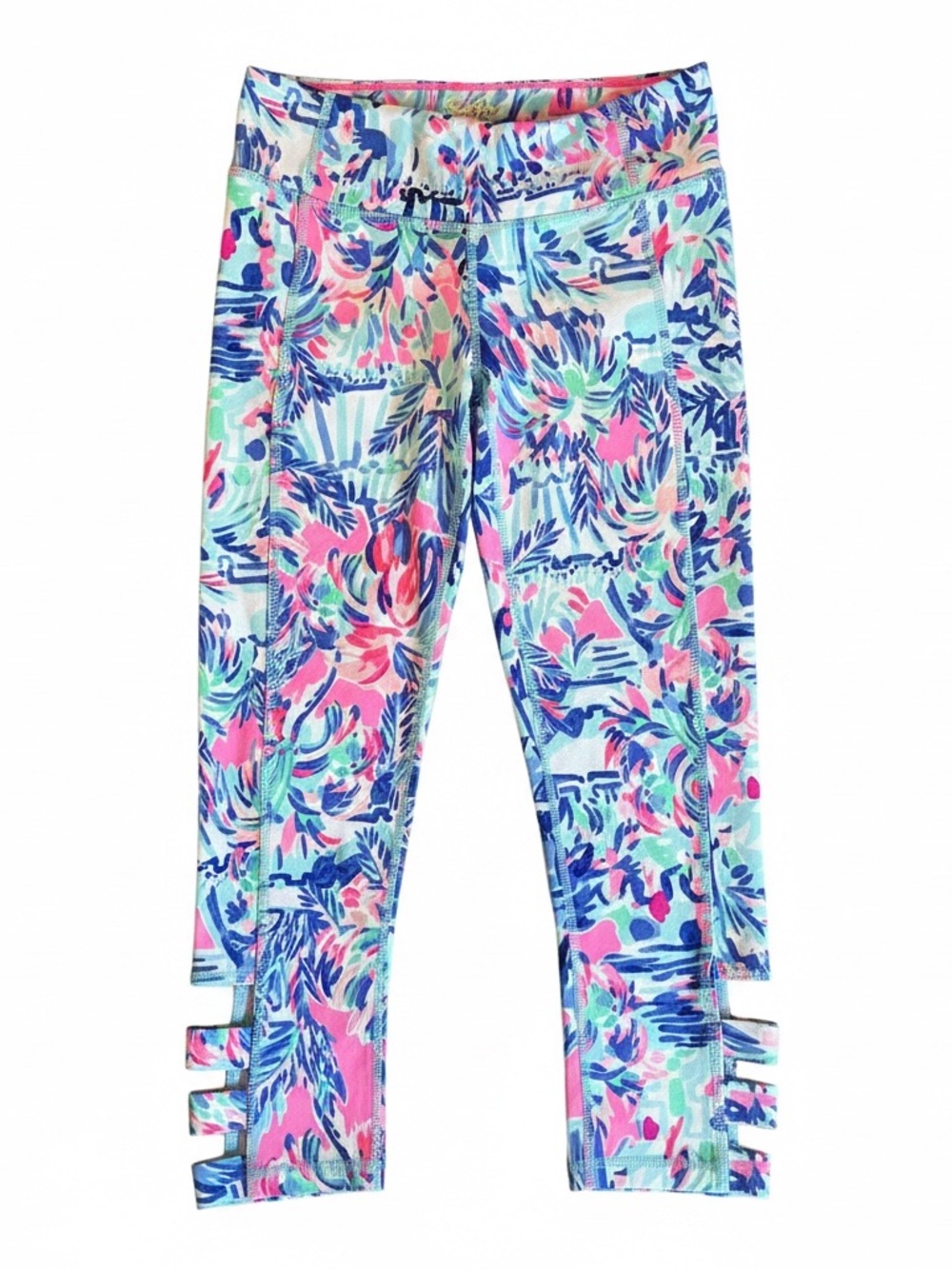 Lilly Pulitzer Luxletic Weekender Cropped Leggings Cabana Cocktail Size S
